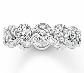 Thomas Sabo Ring Glam & Soul Sparkling Circles Silver D