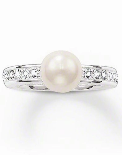 Thomas Sabo Ring Glam And Soul Pearl Silver