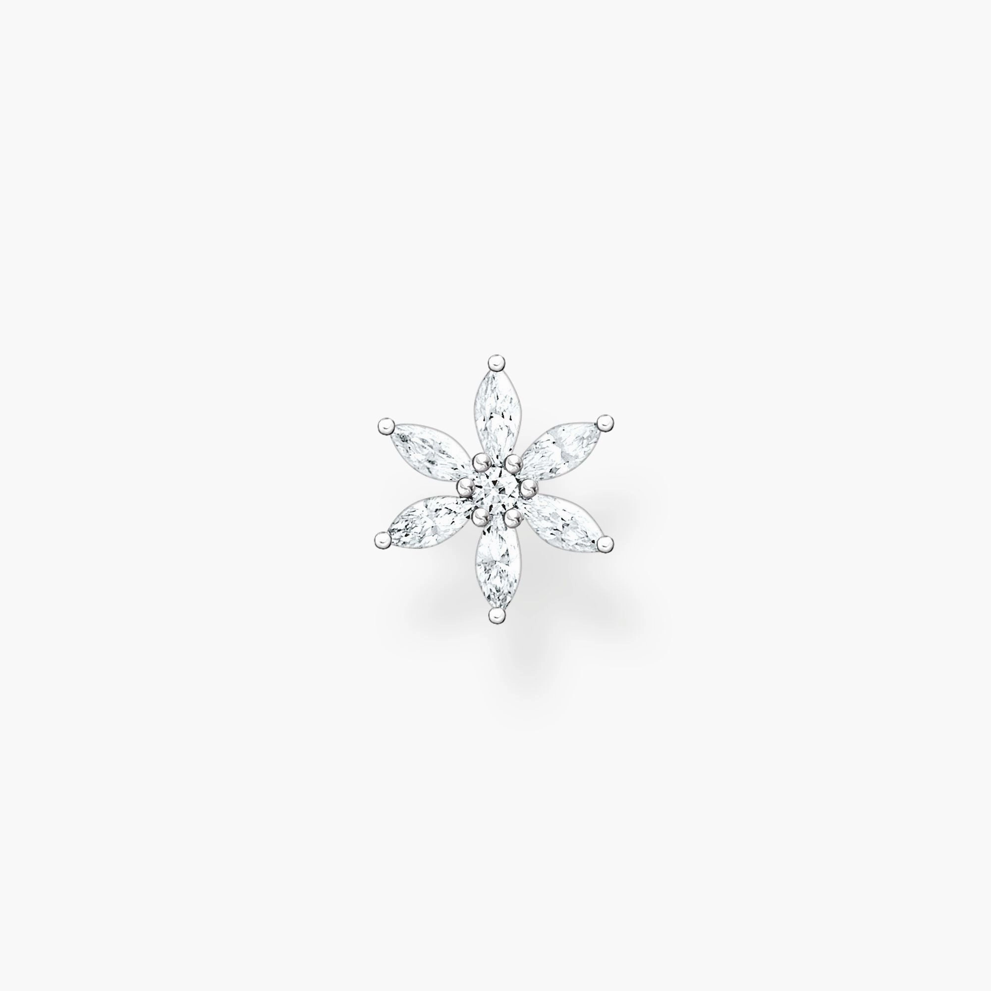 Thomas Sabo Sterling Flower Single Stud Earring