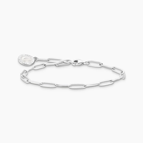 Thomas Sabo Sterling Silver Charmista Member Charm Bracelet with White Coin