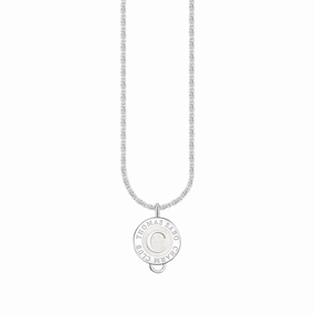 Thomas Sabo Sterling Silver Charmista Member Charm Necklace with White Coin