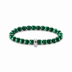 Thomas Sabo Sterling Silver Green Stone Bracelet D