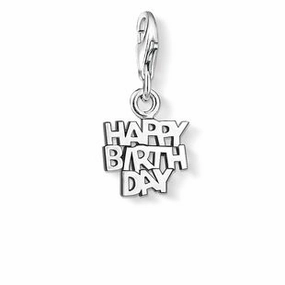 Thomas Sabo Sterling Silver Happy Birthday Charm