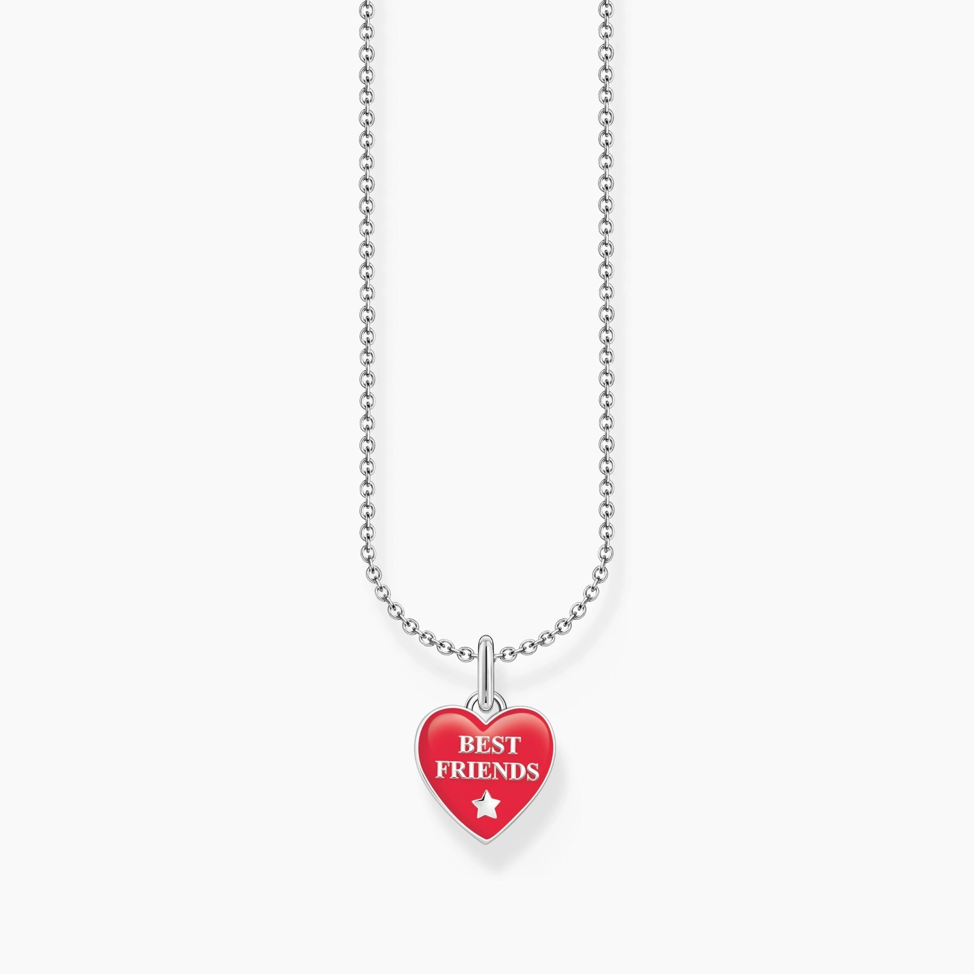 Thomas Sabo Sterling Silver Heart Enamel Necklace