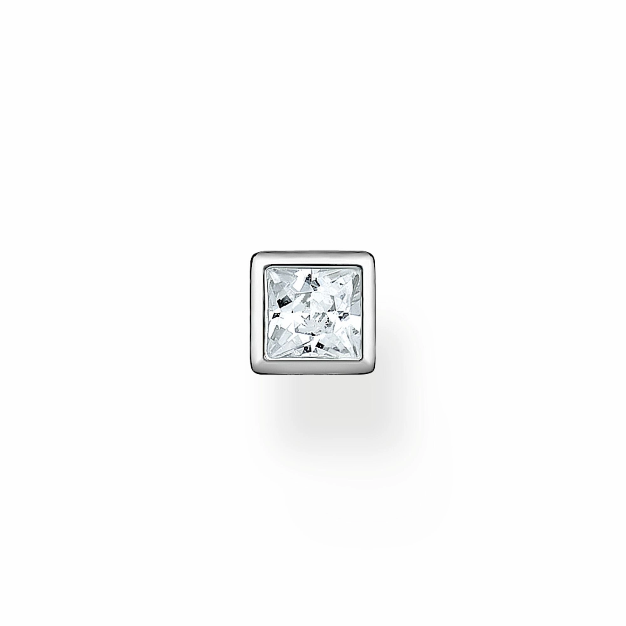 Thomas Sabo Sterling Silver Square Single Stud Earring D