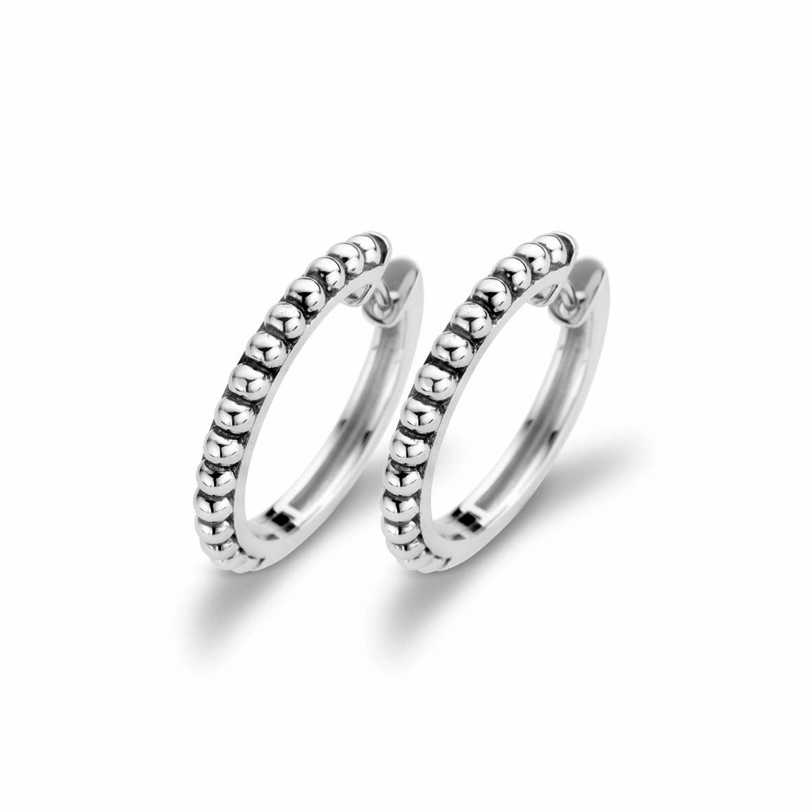 Ti Sento Earrings Hoop Silver Bobble