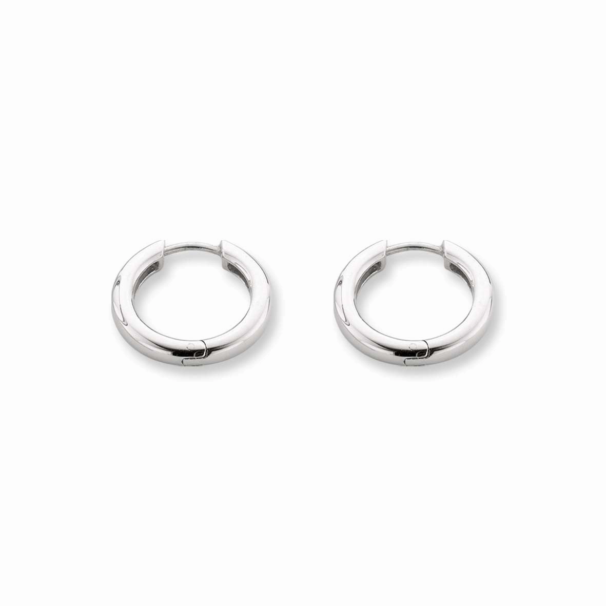 Ti Sento Earrings Hoop Silver Plain 7210SI