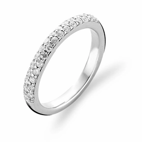 Ti Sento Ring Silver And White Cubic Zirconia Pave Set