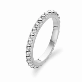 Ti Sento Sterling Silver Beaded Ring D