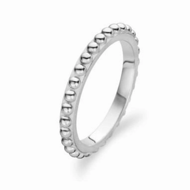 Ti Sento Sterling Silver Beaded Ring D