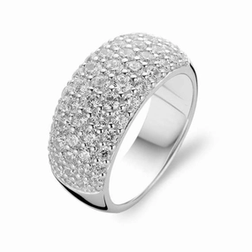 Ti Sento Sterling Silver Cubic Zirconia Ring D