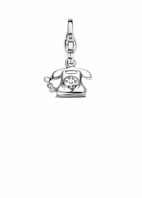 Ti Sento Sterling Silver Telephone Charm D