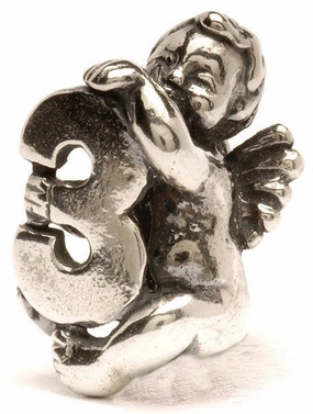 Trollbeads Bead Cherub/3 Silver
