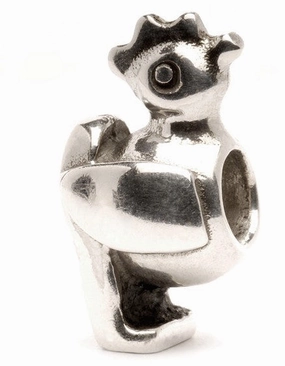 Trollbeads Bead Chicken Silver