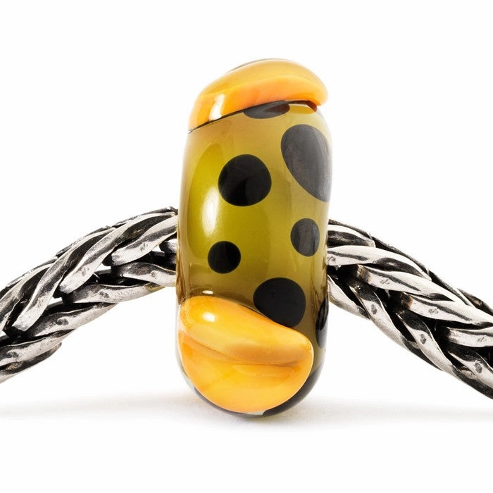 Trollbeads Bead Green Pod Silver