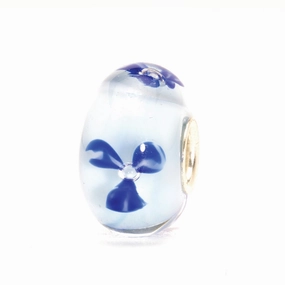 Trollbeads Bead Light Blue Flower