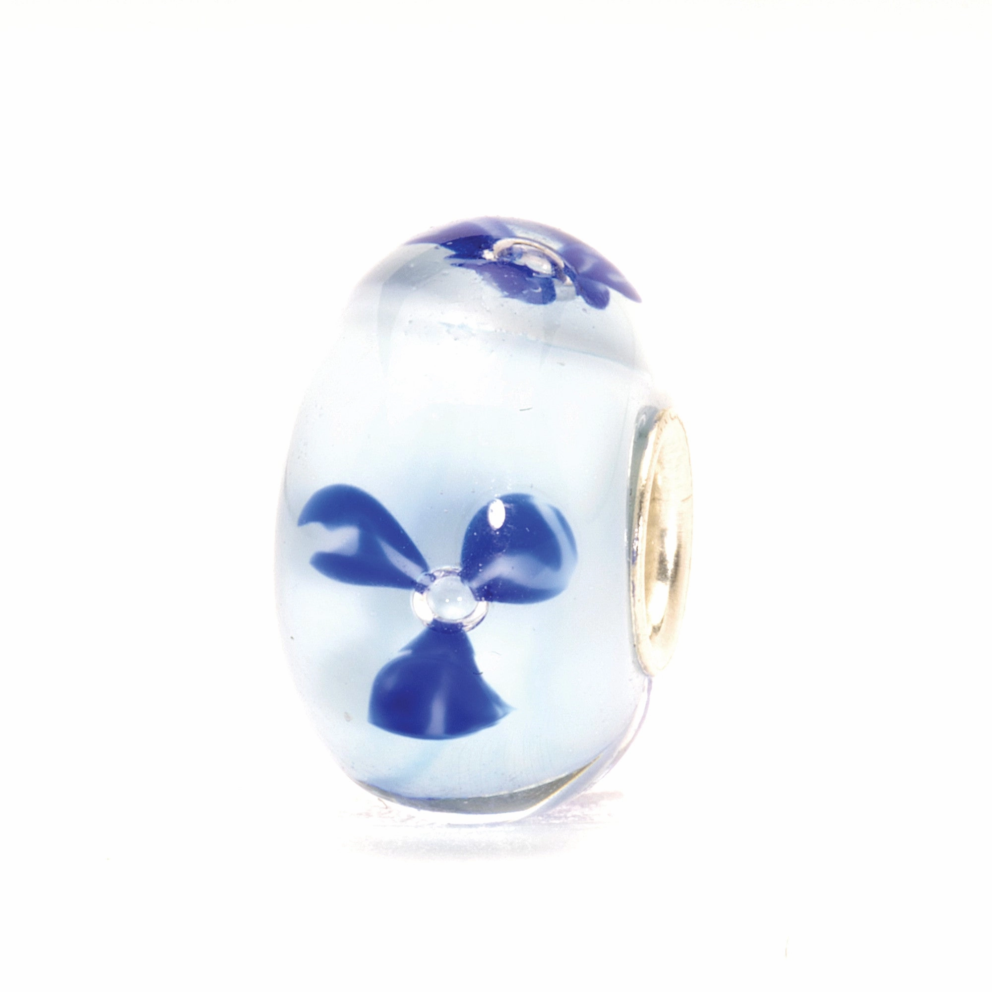 Trollbeads Bead Light Blue Flower