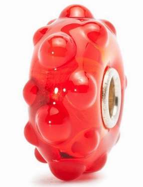 Trollbeads Bead Scarlet Bud Silver