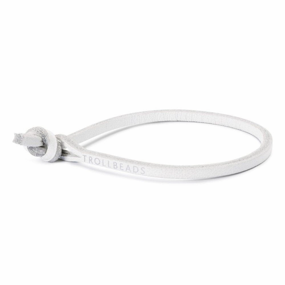 Trollbeads Bracelet White Leather