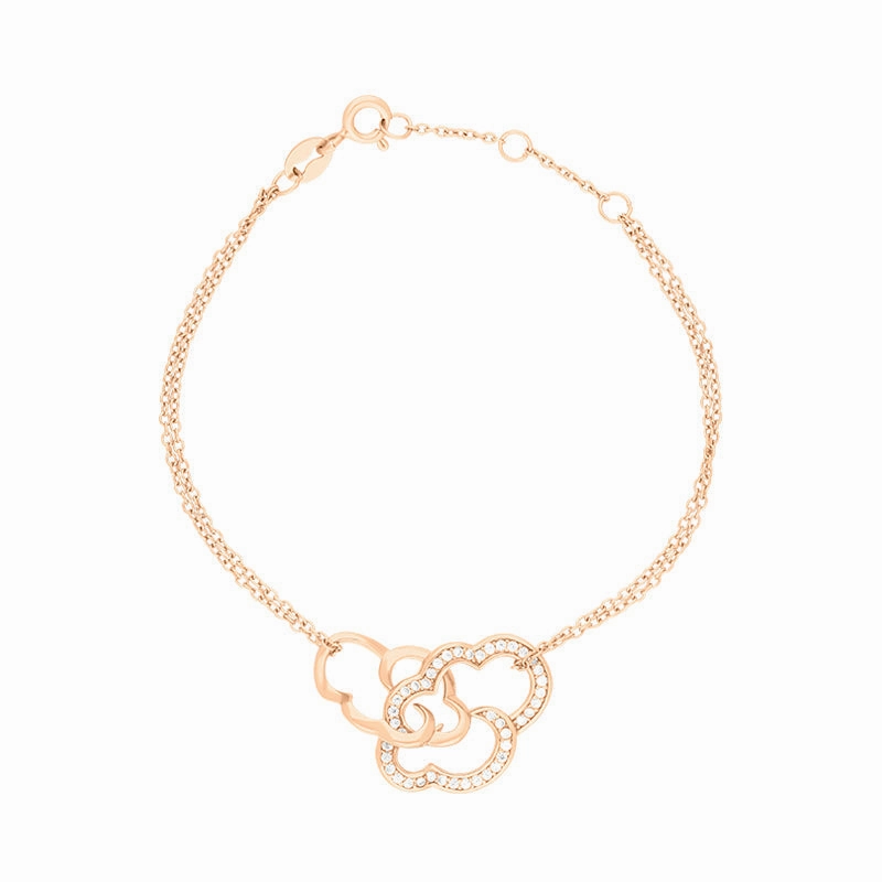 Vixi Jewellery Daydream Rose Gold Pink Cloud Bracelet D