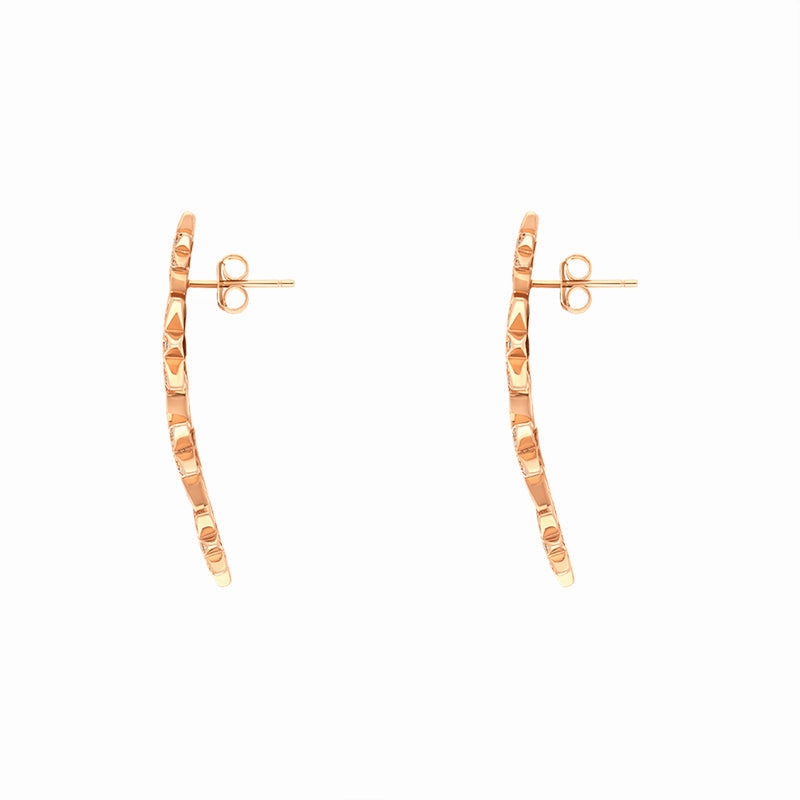 Vixi Jewellery Nova Rose Gold Star Earrings D