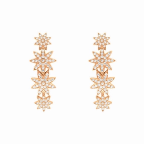 Vixi Jewellery Nova Rose Gold Star Earrings D