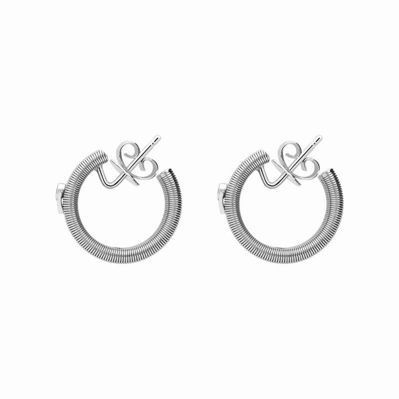 Wellendorff 18ct White Gold Diamond Hoop Earrings